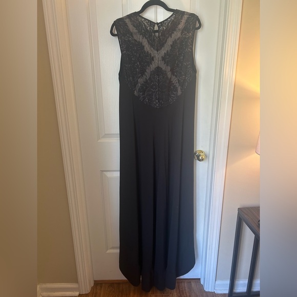 BCBG Lace High Low Elegant Black Dress - Picture 6 of 10